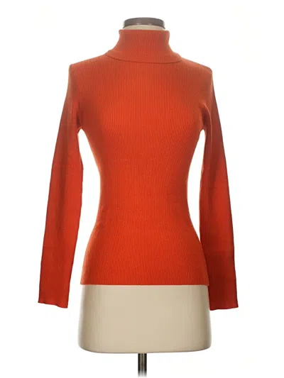 Pre-owned Chico's Turtleneck Sweater In Orange