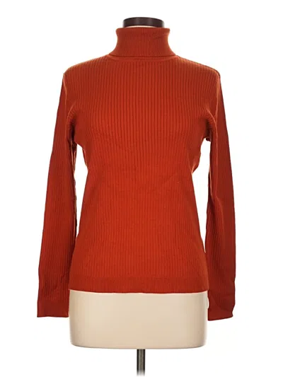 Pre-owned Chico's Turtleneck Sweater In Orange
