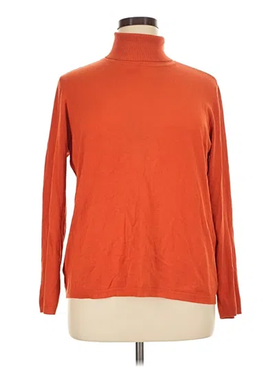 Pre-owned Chico's Turtleneck Sweater In Orange