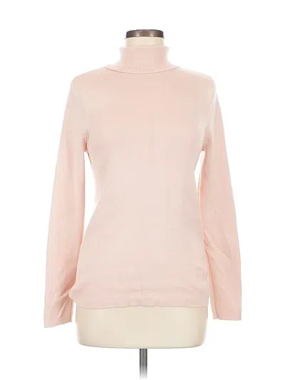 Pre-owned Chico's Turtleneck Sweater In Pink