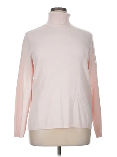 Pre-owned Chico's Turtleneck Sweater In Pink