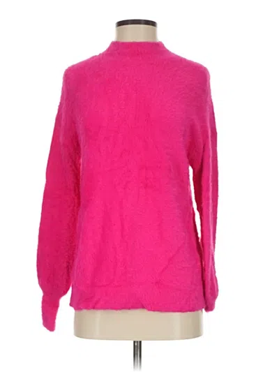 Pre-owned Chico's Turtleneck Sweater In Pink