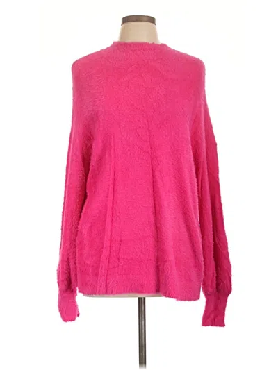 Pre-owned Chico's Turtleneck Sweater In Pink