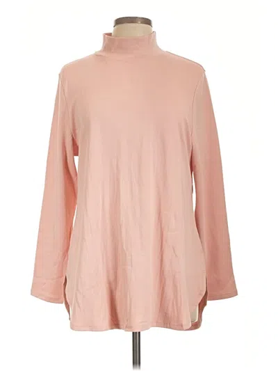 Pre-owned Chico's Turtleneck Sweater In Pink