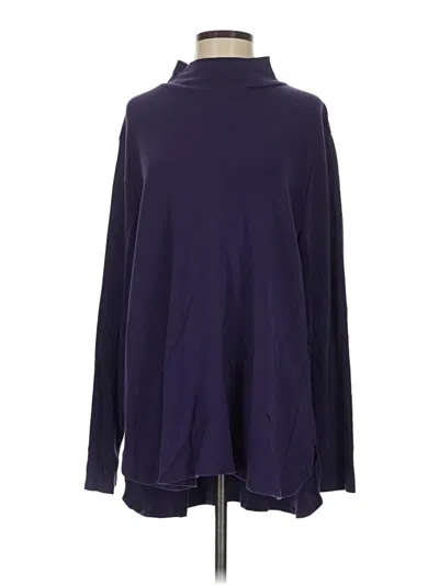 Pre-owned Chico's Turtleneck Sweater In Purple