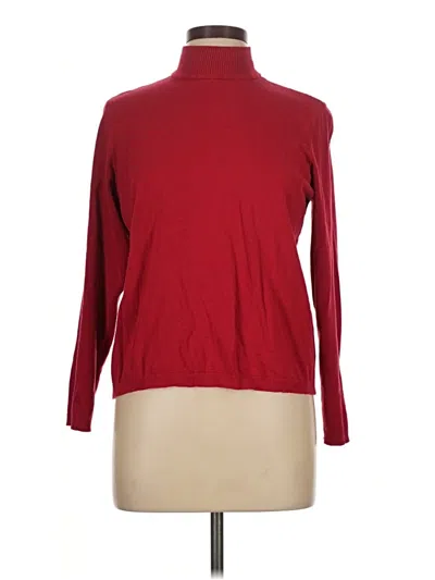 Pre-owned Chico's Turtleneck Sweater In Red