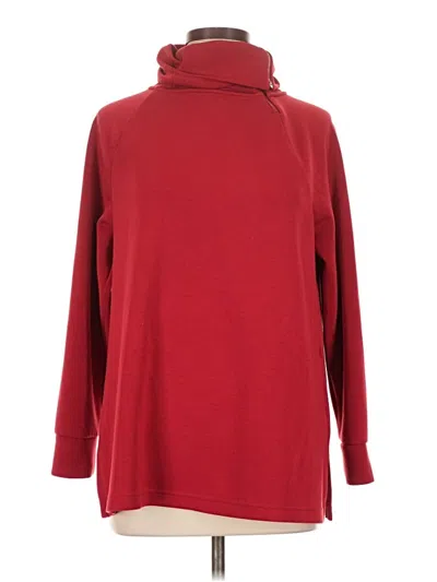 Pre-owned Chico's Turtleneck Sweater In Red