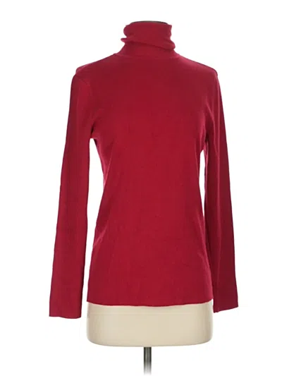 Pre-owned Chico's Turtleneck Sweater In Red