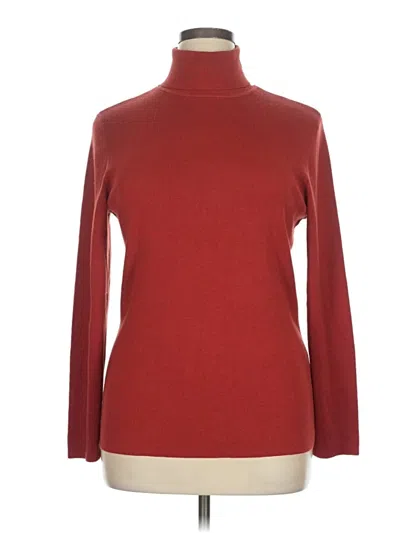 Pre-owned Chico's Turtleneck Sweater In Red