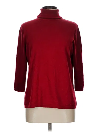 Pre-owned Chico's Turtleneck Sweater In Red