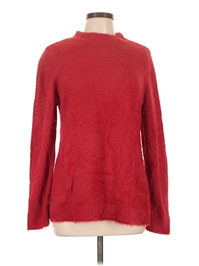 Pre-owned Chico's Turtleneck Sweater In Red