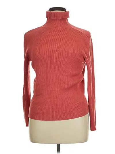 Pre-owned Chico's Turtleneck Sweater In Red