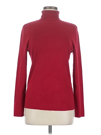 Pre-owned Chico's Turtleneck Sweater In Red