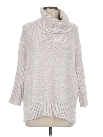 Pre-owned Chico's Turtleneck Sweater In Silver
