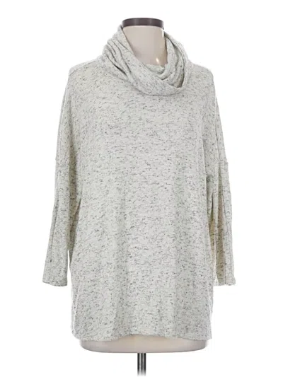 Pre-owned Chico's Turtleneck Sweater In Silver