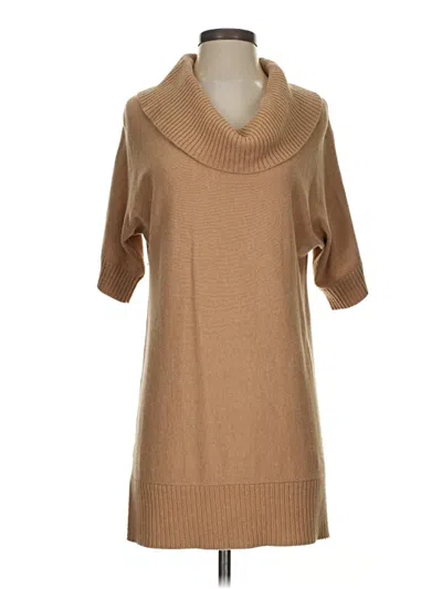 Pre-owned Chico's Turtleneck Sweater In Tan