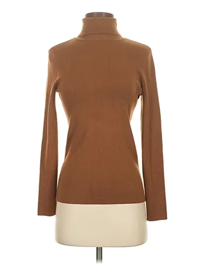 Pre-owned Chico's Turtleneck Sweater In Tan