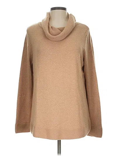 Pre-owned Chico's Turtleneck Sweater In Tan