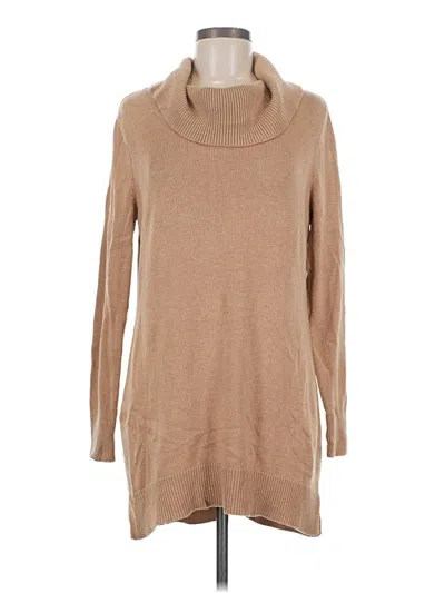 Pre-owned Chico's Turtleneck Sweater In Tan
