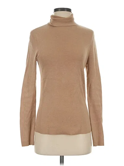Pre-owned Chico's Turtleneck Sweater In Tan