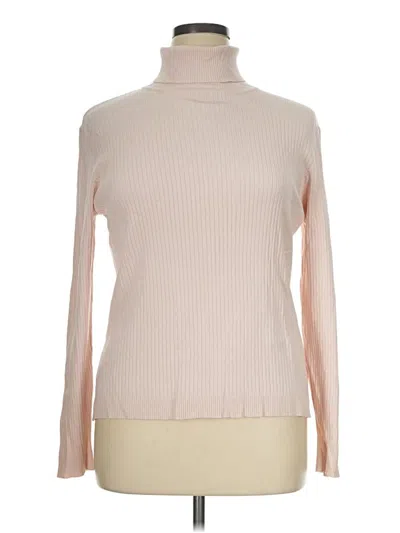 Pre-owned Chico's Turtleneck Sweater In Tan