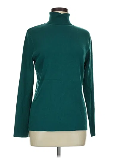 Pre-owned Chico's Turtleneck Sweater In Teal