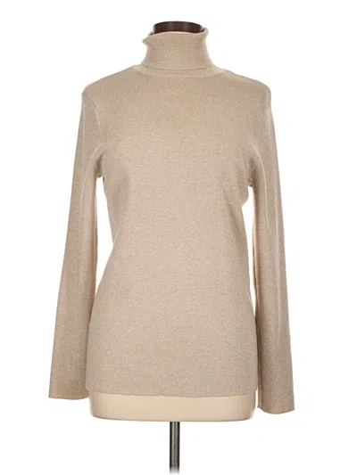 Pre-owned Chico's Turtleneck Sweater In White