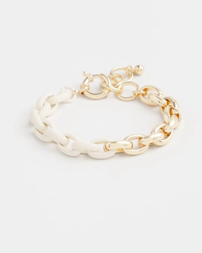 Chico's Two Tone Link Bracelet |  In Gold