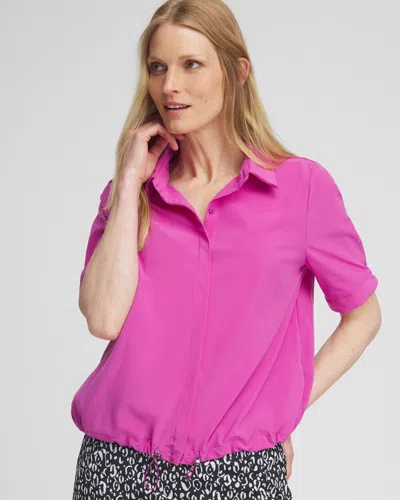 Chico's Bungee Shirt In Purple Size 6 |  Zenergy Activewear In African Violet