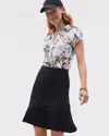 Chico's Upf Sun Protection Pleat Skort In Black Size 16/18 |  Zenergy Activewear In Black