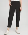 Chico's Rib Mix Cropped Pants In Black Size 18 |  Zenergy Activewear In Black