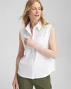 Chico's Rib Mix Top In White Size 16/18 |  Zenergy Activewear In White