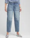Chico's Utility Tapered Jeans In Impala Indigo Size 16 |  In Impala Indigo