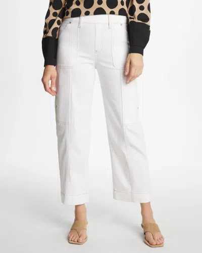 Chico's Utility Wide Pull-on Crop In White
