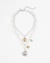 Chico's Valentine's Day Charm Necklace |  In Mixed Metals