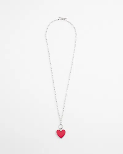 Chico's Valentine's Day Red Heart Necklace |