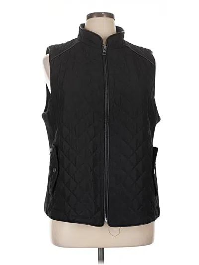 Pre-owned Chico's Vest In Black