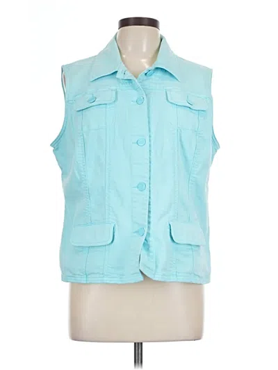 Pre-owned Chico's Vest In Blue