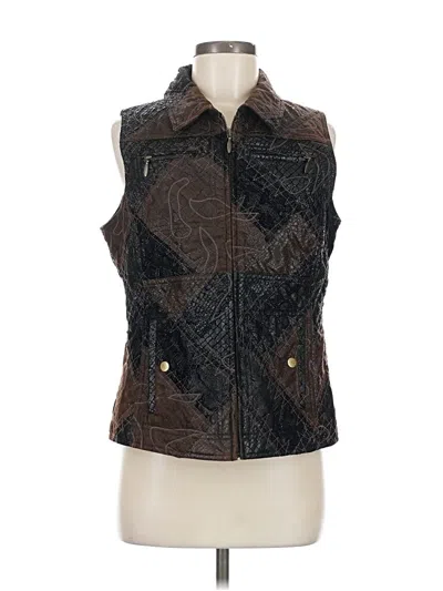 Pre-owned Chico's Vest In Brown
