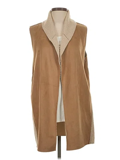 Pre-owned Chico's Vest In Brown