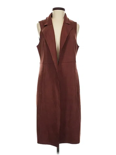 Pre-owned Chico's Vest In Burgundy