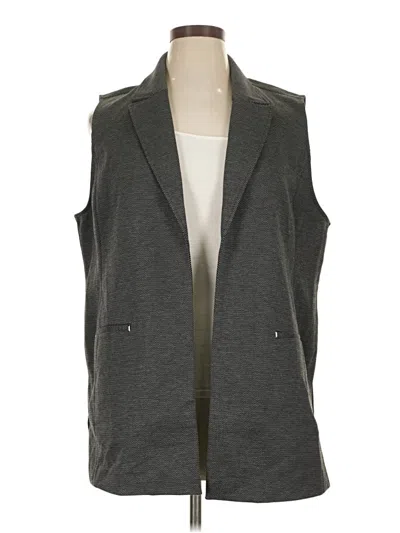 Pre-owned Chico's Vest In Gray