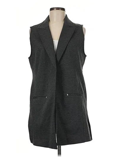 Pre-owned Chico's Vest In Gray