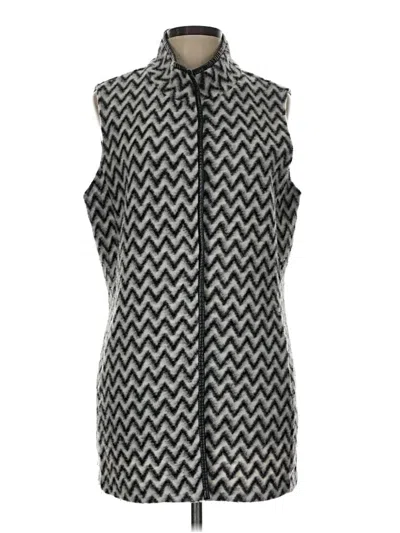 Pre-owned Chico's Vest In Gray
