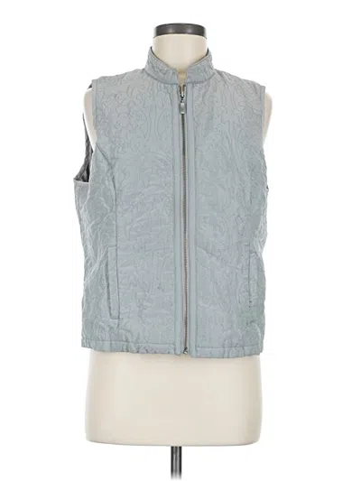 Pre-owned Chico's Vest In Gray
