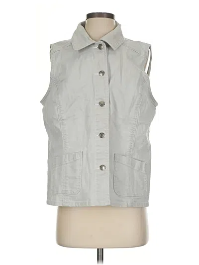 Pre-owned Chico's Vest In Gray