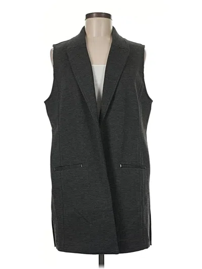 Pre-owned Chico's Vest In Gray