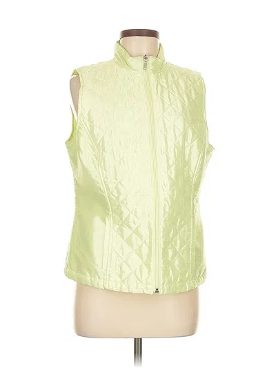 Pre-owned Chico's Vest In Green