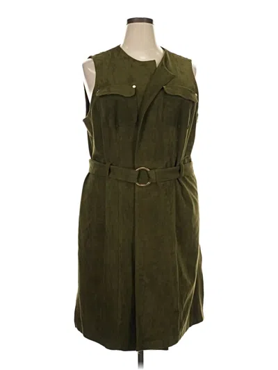 Pre-owned Chico's Vest In Green