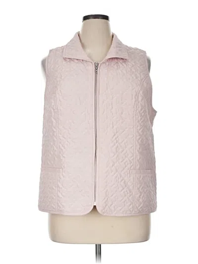 Pre-owned Chico's Vest In Pink